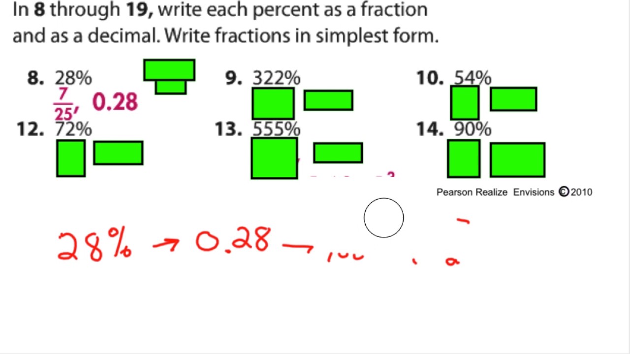 topic 11 3 percents greater than 100 and less than 1 youtube 12 72 in simplest form