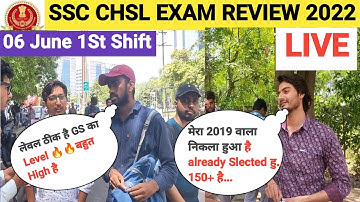 SSC CHSL Exam Review 06 june 2022|SSC CHSL 06 June 1st Shift Exam Analysis l Analyslis l#asinstitute