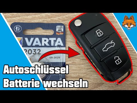 Audi Schlüssel Batterie wechseln (Anleitung 2024)