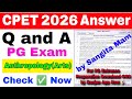 CPET Anthropology Arts Previous Year Questions Answers Discussion 2026/OdishaPG EntranceAnthropology