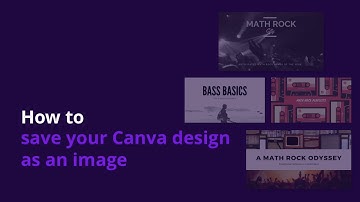 How to save you Canva design as an image