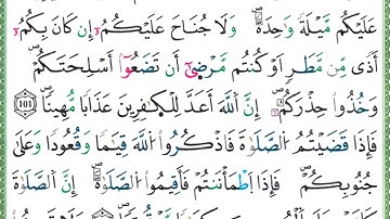 095 سورة النساء || مصحف ورش المعلم ||