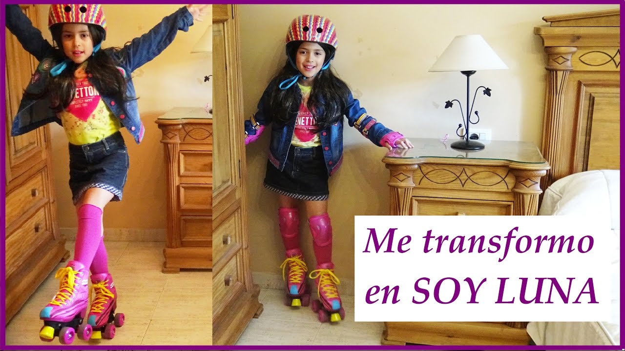 ME TRANSFORMO EN LUNA Y MIRA RESULTADOS PATINES SOY LUNA - DISFRAZ SOY LUNA - YouTube