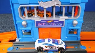 Hot Wheels Downtown Police Station Breakout NEW 2018 Hot Wheels Play Set! #hotwheelscity