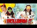 BLINDFOLDED SLIME CHALLENGE ! Tania y Angela trolleadas por Marta !  Slime Prank