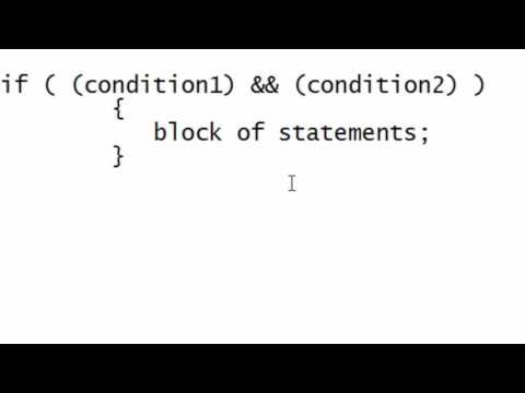 62. If statement with Logical Operators in C Programming (Hindi) - YouTube