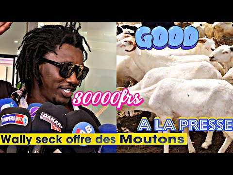 Ndeysan le très beau geste de Wally Seck qui offre des moutons et 30000 frs aux journalistes