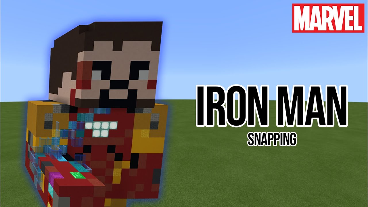 Minecraft How to Build Iron Man Snapping! (Endgame) YouTube