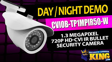 Day/Night Video - CVIOB-TP1MPIR50-W - 1.3 Megapixel 720p HD-CVI IR Bullet Security Camera