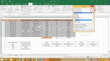 Cara Mengaplikasikan SORT, SUBTOTAL, dan FILTER pada MS EXCEL
