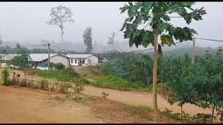 Musim hujan di Perumahan guru dan karyawan PT Harapan Rimba Raya Kubar Kaltim