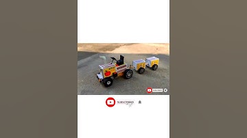 How to matchbox luggage tractor at home diy matchbox tractor @Rajproject_24 #shorts