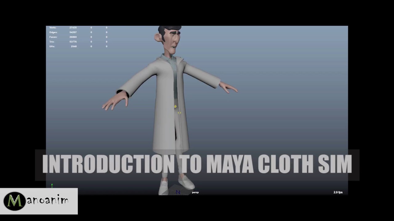 Introduction To Simple Maya Cloth Sim YouTube