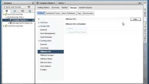 Enabling EVC for a Cluster