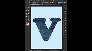 Photoshop 2025 Tips: Create a Jeans Stitching Effect Easily #shortvideo #photoshop
