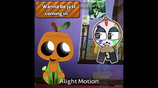 Fake collab with @VoidAnimateez (NOT A SHIP!!) #shorts #dandysworld #gourdy #dyle #fakecollab