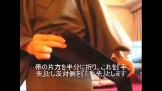 男着物　kimono　着付け　kitsuke