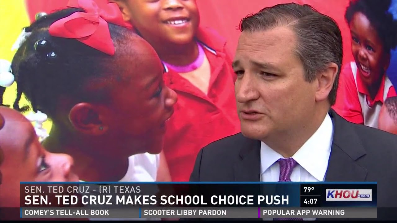 Sen. Ted Cruz makes school choice push - YouTube