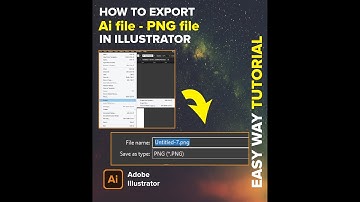How to export Ai to PNG file-adobe illustrator tutorial