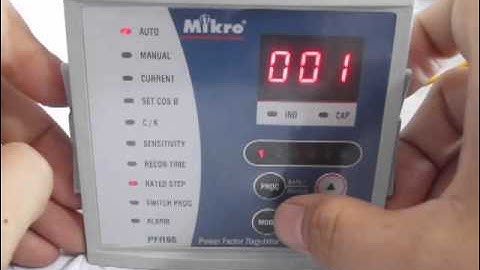 Hướng dẫn cài đặt bộ điều khiển tụ bù Mikro PFR96