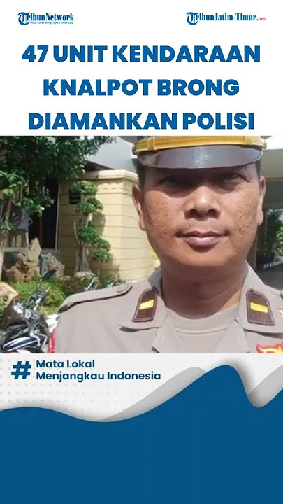 47 Unit Kendaraan Knalpot Brong Diamankan Satlantas Polres Lamongan