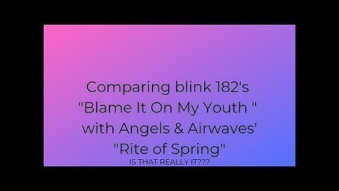 Comparing blink-182