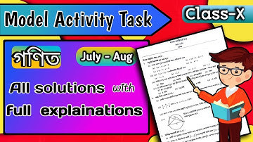 Model Activity Task Class 10 Mathematics Part 4