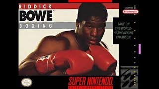 Riddick Bowe Boxing (SNES) Full Play Through - With Pro Action Replay Cheat (SEE DESCRIPTION)