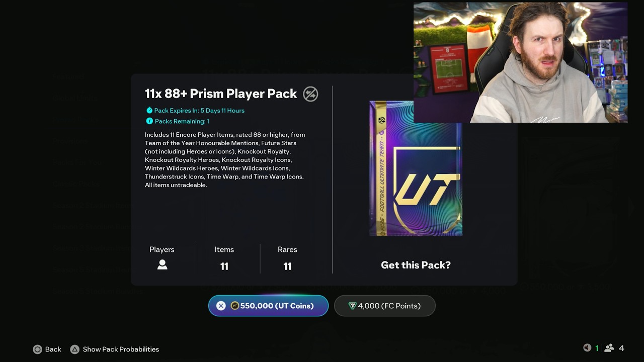 88+ x 11 PRISM PACKS ✅ FUT BIRTHDAY PLAYER PICKS ✅