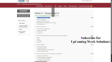 Fundamentals of Object-Oriented Programming Week 0 Assignment Solution Jan - April 2025 IIT Roorkee