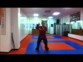 Practicing with nunchaku