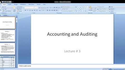 CSS Accounting and Auditing Lecture 3 -  ( Accounting for Sole proprietors )