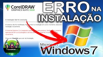 ERRO AO INSTALAR COREL 20 NO WINDOWS 7 [RESOLVIDO]