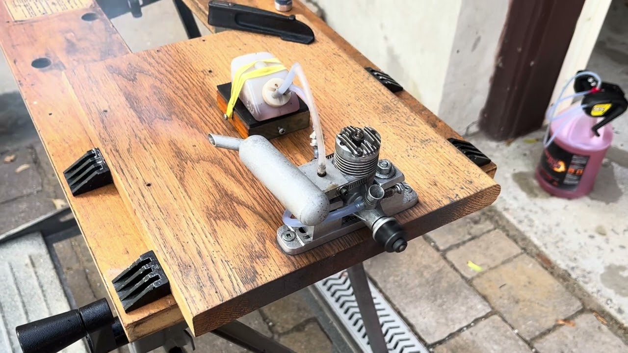 OS Max .20 Control-Line Engine Bench Run