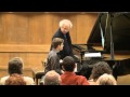 Andrs schiff  piano masterclass  student  yehuda inbar  jerusalem music centre