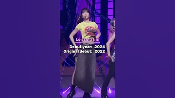 Debut year of K-Pop groups if they debuted with no minors #kpop #trending #shorts