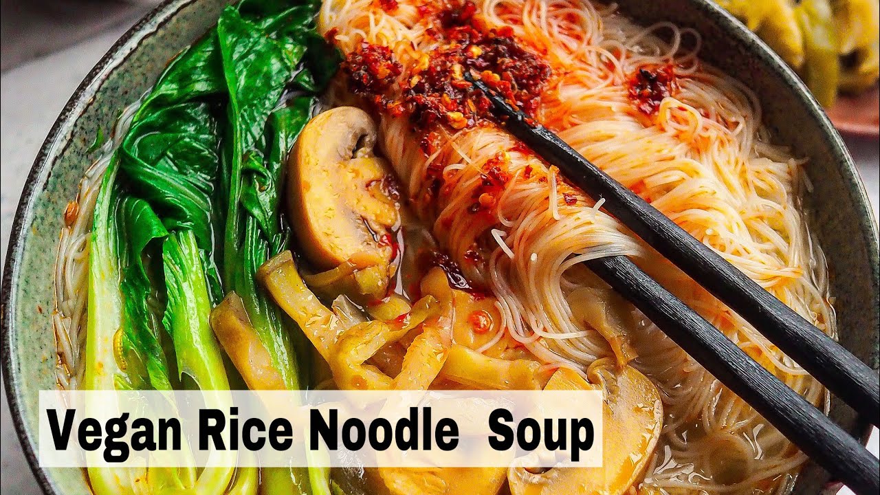 Quick Rice Noodle Soup