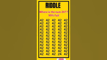 Can You Find the number 24?? Comment Your Answers #viralvideo #viralshorts #shorts #puzzle #maths