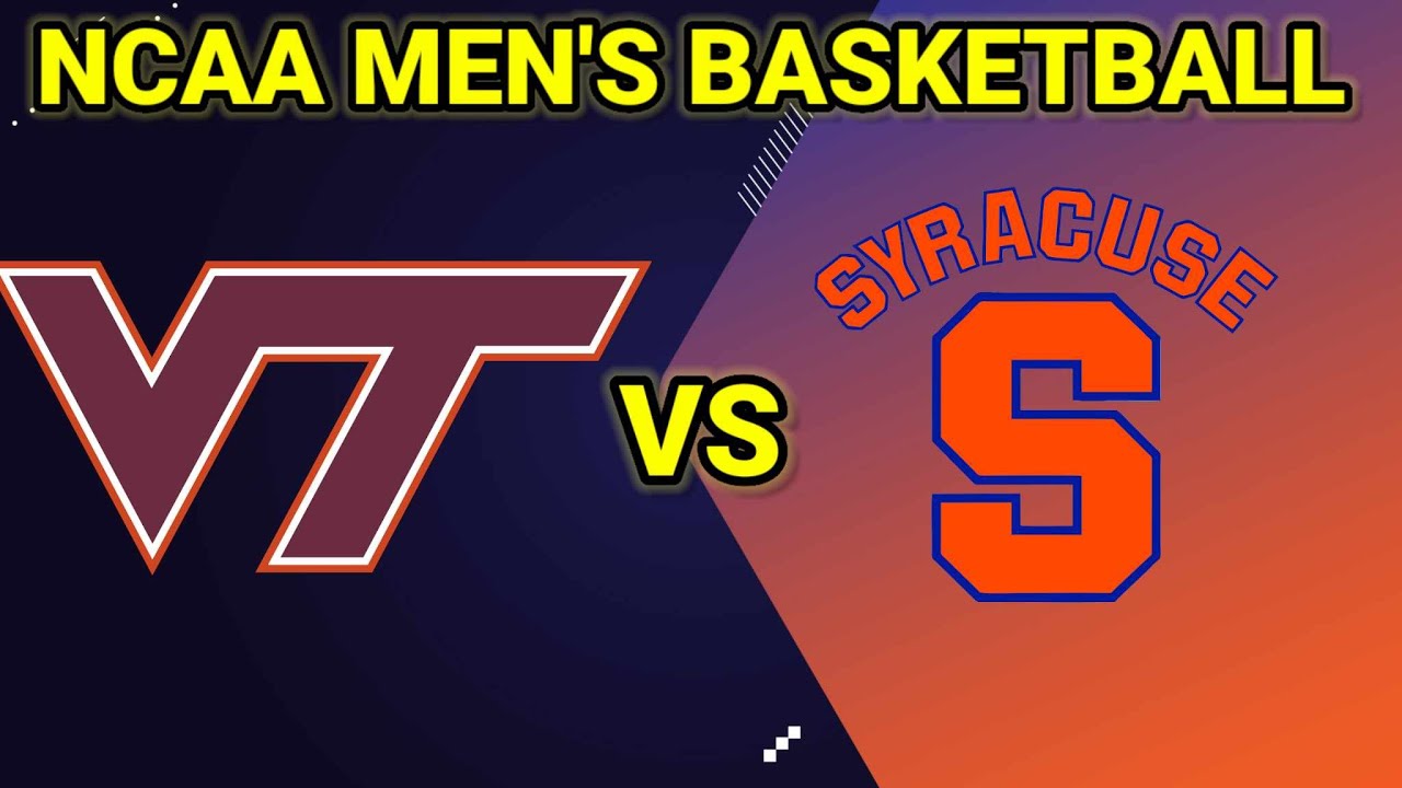 Virginia Tech vs Syracuse 2024 NCAA MEN'S BASKETBALL LIVE SCORE YouTube