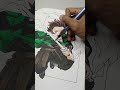 Tanjiro kamado - Demon slayer #fyp #demonslayer #kimetsunoyaiba #tanjiro #anime #manga #drawing