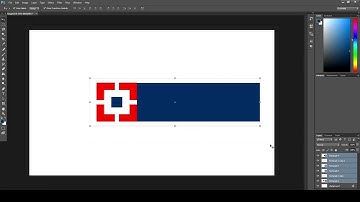 how to Remake Hdfc Bank logo in Photoshop