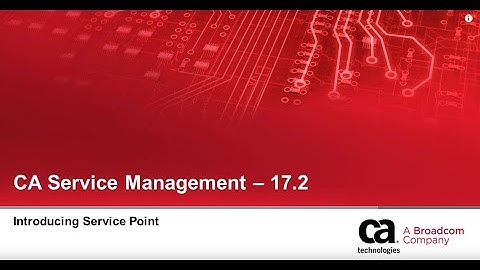CA Service Management: Introducing Service Point