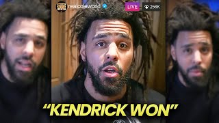 J Cole Admits Kendrick Lamar Beat Drake On IG Live