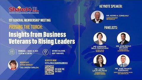 PASSING THE TORCH: INSIGHTS FROM BUSINESS VETERANS TO RISING LEADERS 19 MARCH 2025 FULL VIDEO