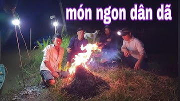 Khung Cảnh Hữu Tình Giữa Ruộng Với Món Cá Lóc Nướng Rơm Quá Ngon # SĂN BẮT ĐỒNG THÁP #