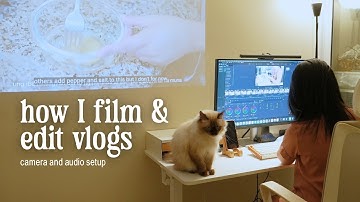 how i film & edit silent vlogs alone with Sony a6700 and Comica VM40