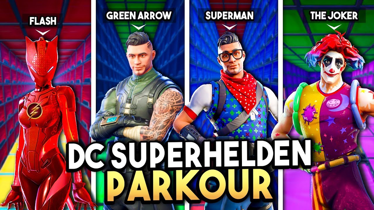 *DC SUPERHELDEN* PARKOUR in Fortnite!