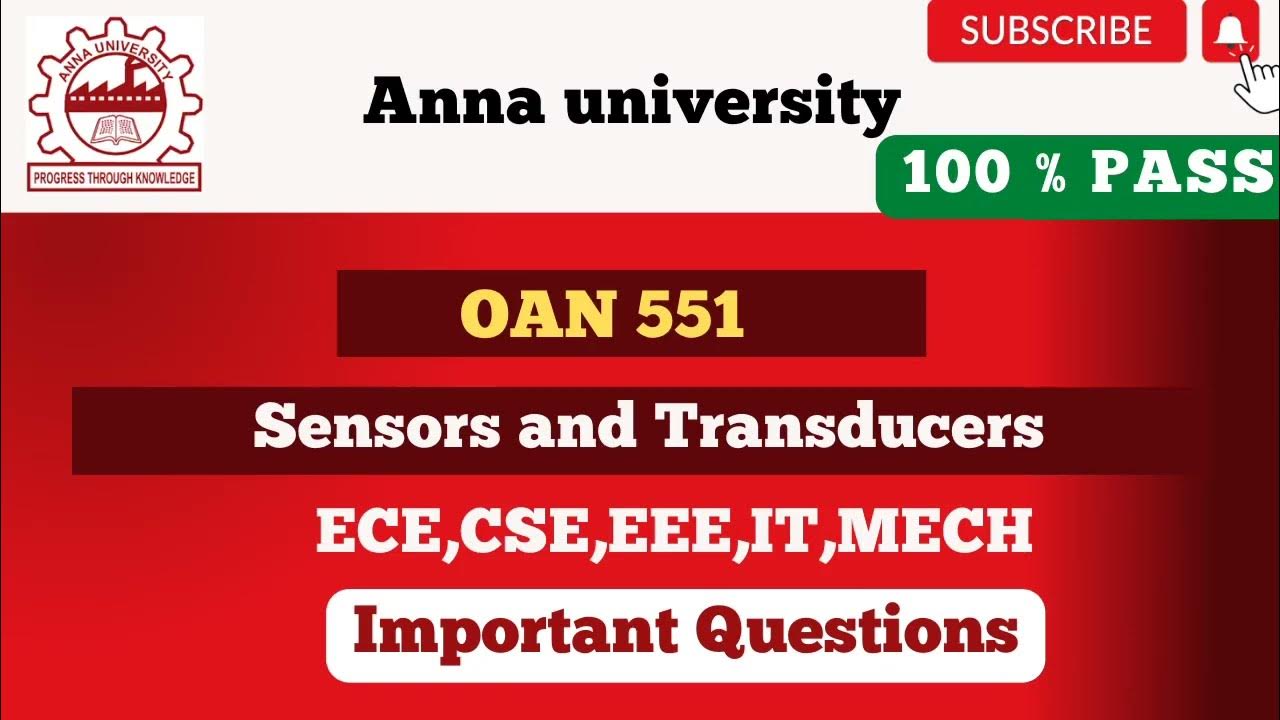 OAN551 Sensors and Transducers Important question ️👍 Be Prepare for the Exam YouTube