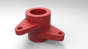 Solidworks Tutorial #25 -Circular Clamp for 2 bolt #skytech #Solidworks #Mechanical Engineer #Clamp