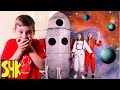 Rocket To The Moon! Noah's Sneaky Joke on His Sisters! SuperHeroKids